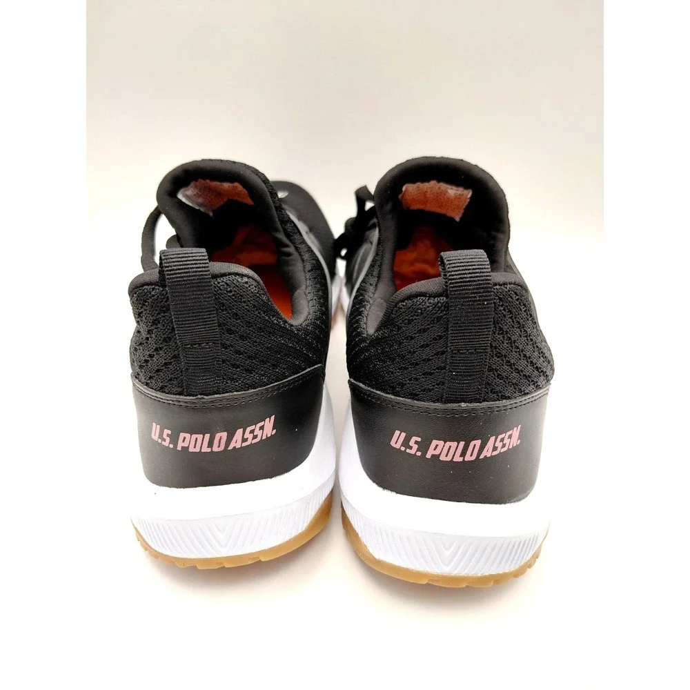 U.S. Polo Assn. Athetic Sneakers Black Wide-Width 11